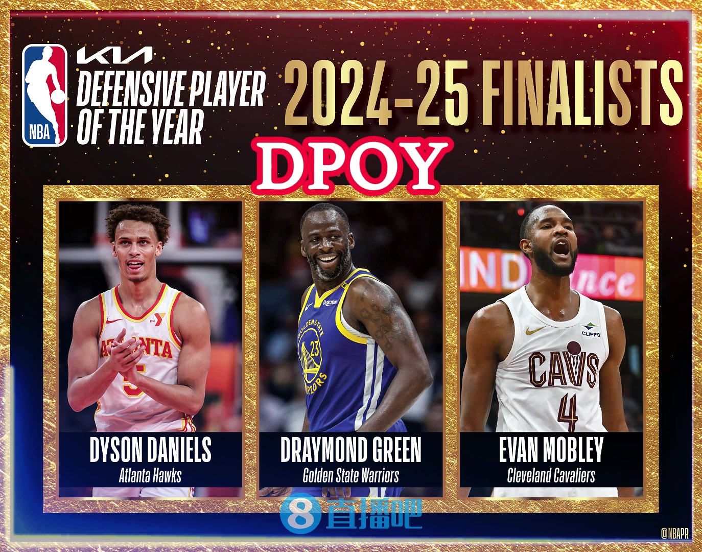 NBA年度奖项候选出炉亚约字争MVP 祖巴茨入围进步最快