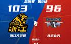 浙江广厦胜，王博得三利，总决赛精彩。
